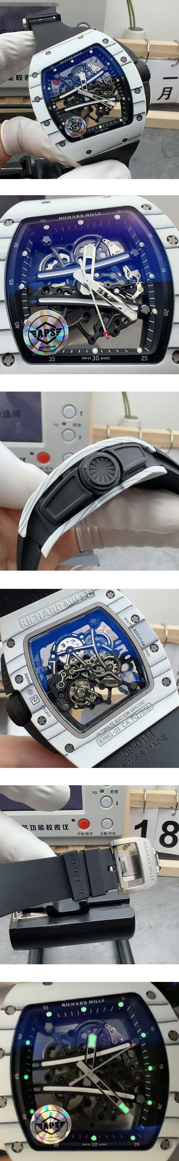 【APS製】リシャール・ミルコピー時計 RM 61-01 ヨハン・ブレイク アルティメット エディション 視認性が高い